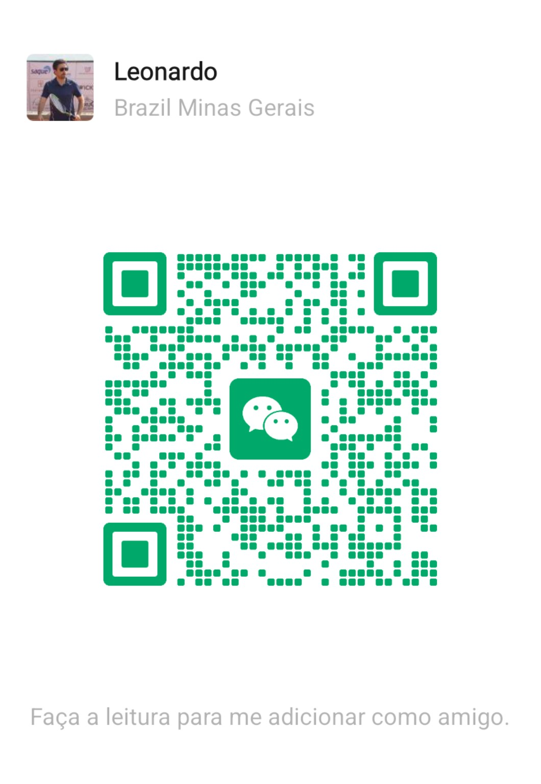 QR Code do WeChat de Leonardo